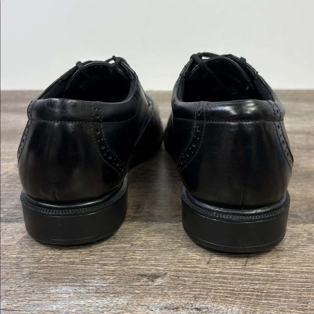 ⚫ Rocsports by Rockport “Hinckley” Black Leather Wingtip Oxford – Men’s 9
